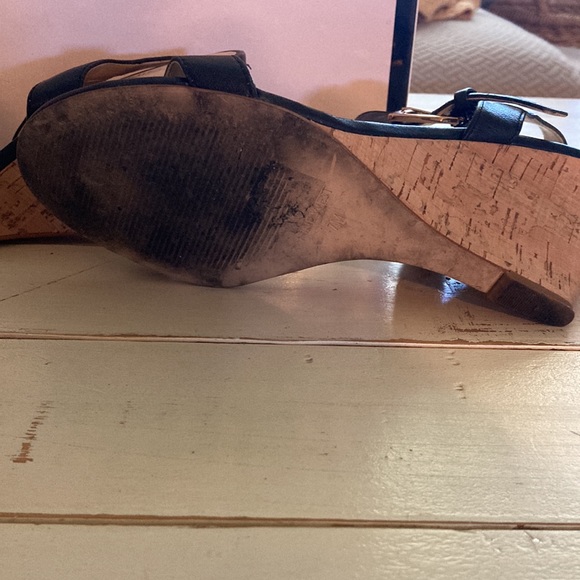 Nine West Black Sandals, Size 7 - Picture 4 of 7